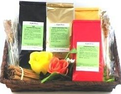 Panier cadeau Thés de Noël